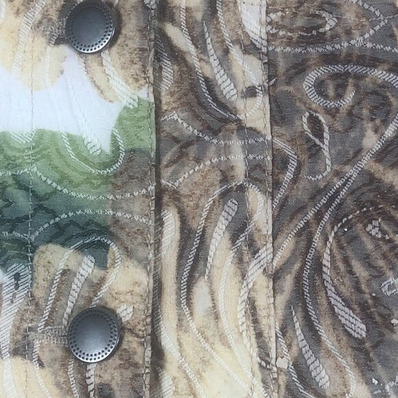 Vintage Analogy Beige Floral Embroidered Button Down Jacket. Women's - Size S - Picture 3 of 10